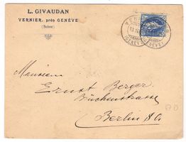 Lettre de Vernier pour Berlin le 13.IV.04