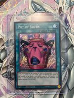 Yugioh Pot of sloth secret rare in Top Zustand! EN