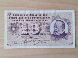 Schweizer Banknote, 10 Franken, JG 1972