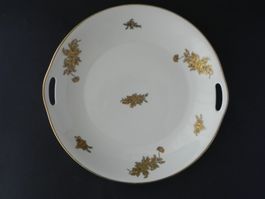 Schale / Platte mit Golddekor von Langenthal 1961