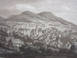 HERISAU AQUATINTA   GRÖSSE 30X25CM ZUSTAN GUT
