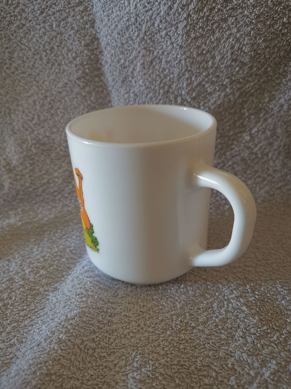 Tassen: Schlümpfe Tasse Luminarc Arcopal weiss  – Gebraucht aus Stans von Findus7318 4