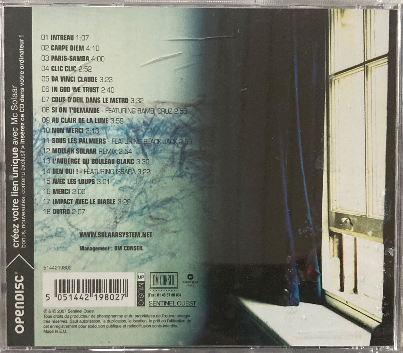 CD: MC SOLAAR - CHAPITRE 7 – Usato da Poliez-Pittet venduto da Newtown-Records 1