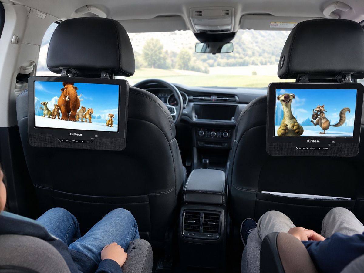 Durabase Lettore multimediale & Streamer: Durabase Twin 2. Portable DVD Player 2 Monitore Auto Camping – Nuovo (secondo la descrizione) da Oberhofen Thun'see venduto da SwissTreasure 2