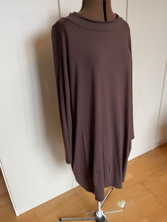 HINDAHL&SKUDELNY Jerseykleid, Ballonform, Gr. L, braun