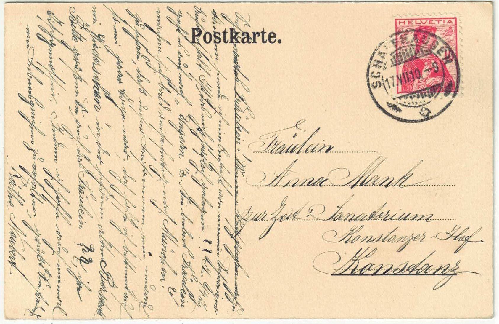 Cartoline postali: Schloss Charlottenfels Schaffhausen – Usato da Ettingen venduto da Kartenplanet 1