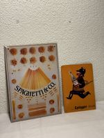 2er Set Vintage Blechschilder "Spaghetti“ & "Eptinger"