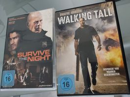 The Survive Night und Walking Tall zwei DVDs