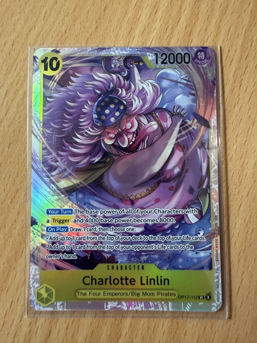 Bandai Cartes à collectionner: One Piece Charlotte Linlin OP17-112 SR – D'occasion à Schöftland par 160grams