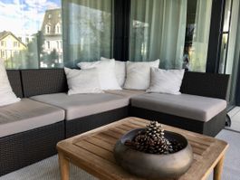 Rattan Gartenlounge, dunkelbraun von Möbel Pfister