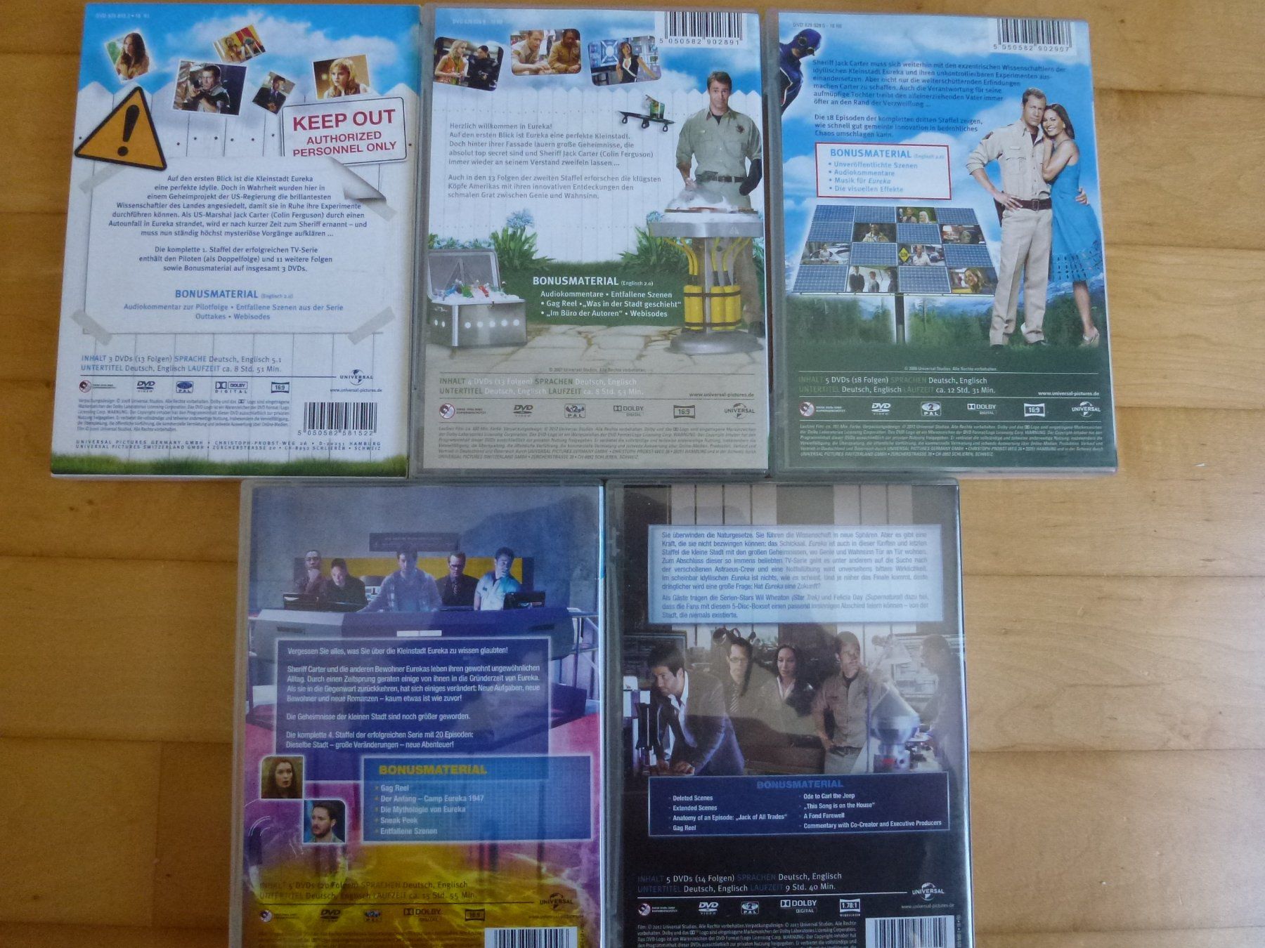 Tutti i DVDs: Eureka - Staffel 1-5(22 DVDs) – Nuovo (secondo la descrizione) da Bern venduto da Frebo 1