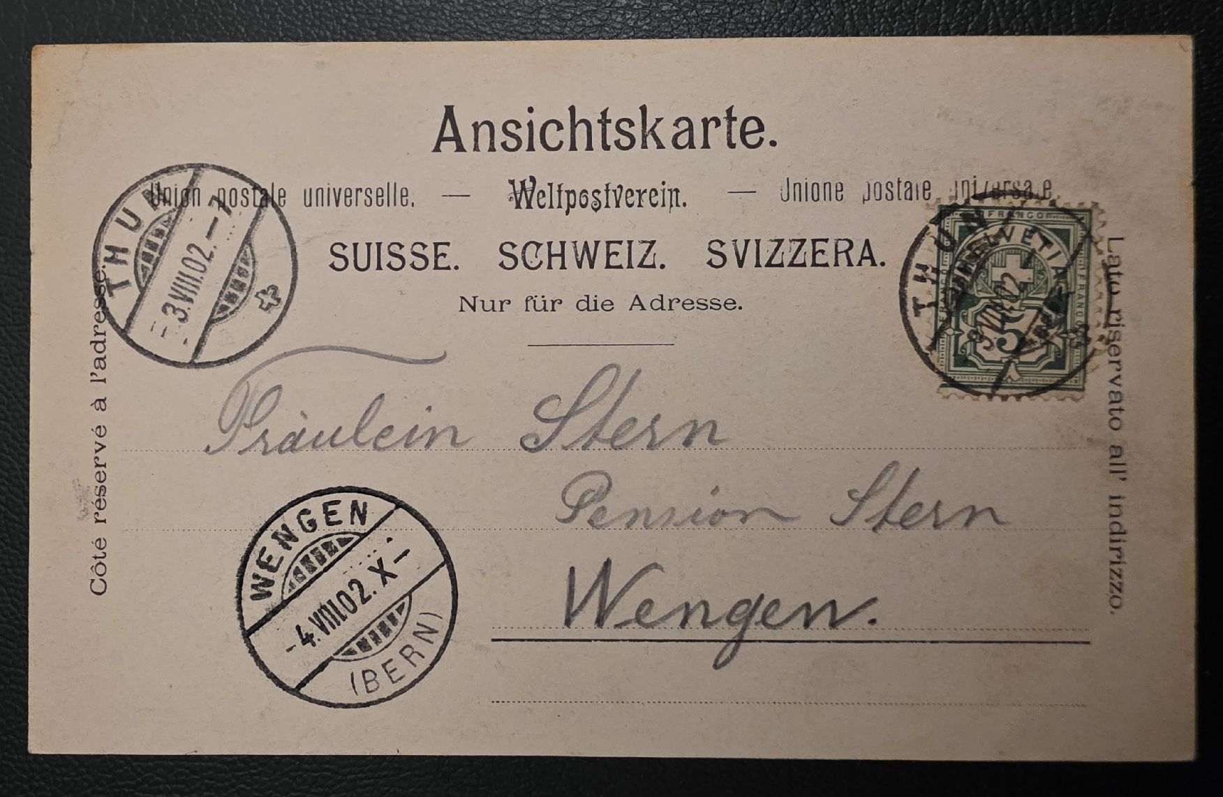 Cartoline postali: Gruss vom Thunersee – Usato da Bern venduto da Kocholo 1