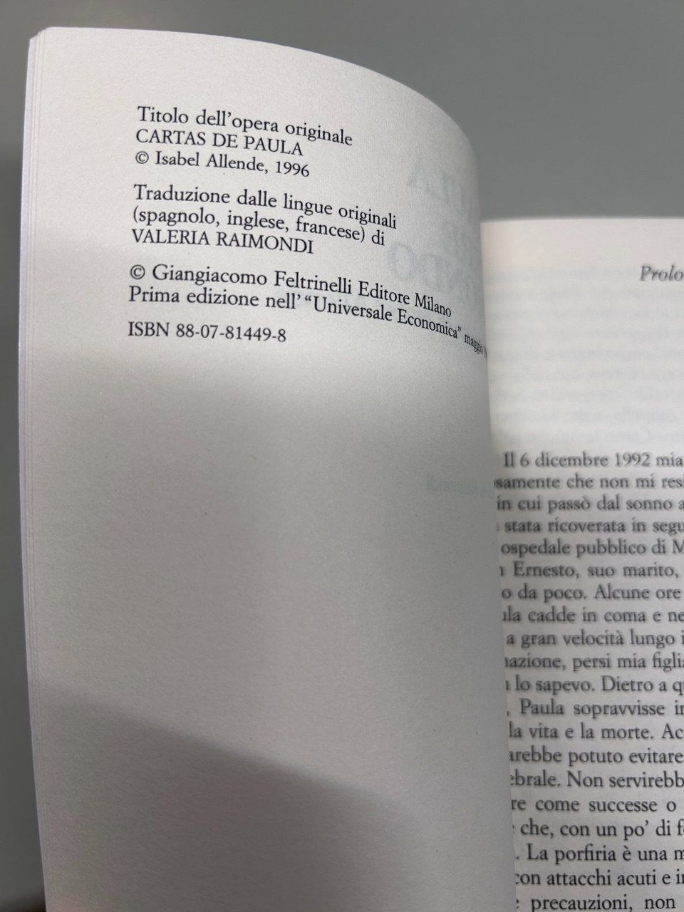 Libri: Libro -  Per Paula - Lettere dal mondo – Usato da Giubiasco venduto da LorisVale 3