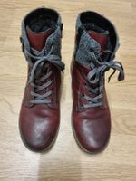 Remonte Winterstiefel Gr. 38, warm gefüttert, Leder Damen