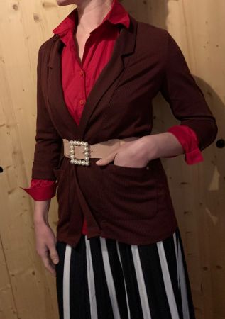 Chic giacca di Corinne Velvet -tg S/M-chic per primavera