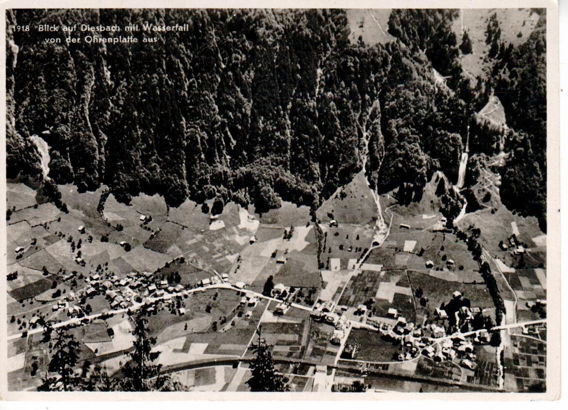 Ansichtskarten: Blick auf Diesbach 1940 – Gebraucht aus Wolhusen von Curver9