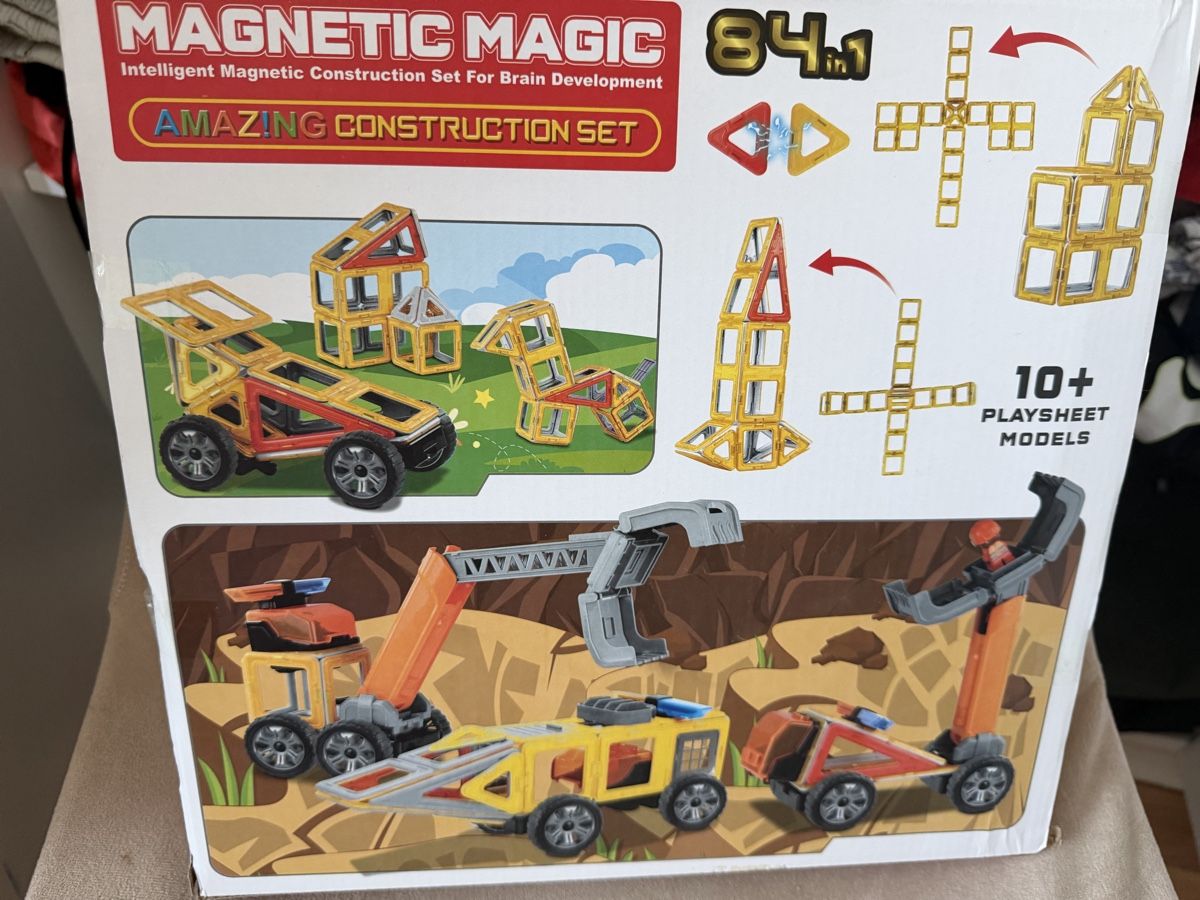 Kit di costruzioni: Magnetic Magic - magnetische Baukaste Construction Set  – Nuovo e nell'imballaggio originale da Amriswil venduto da JaJa-Express 1