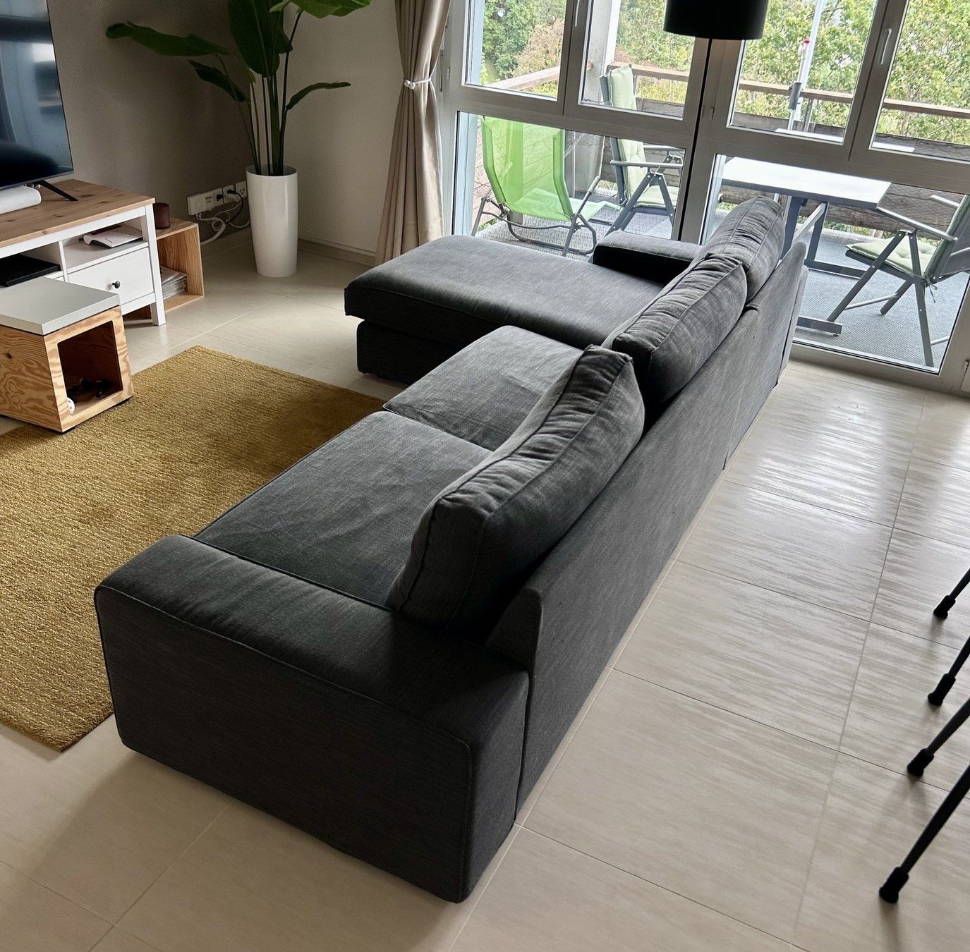 Divani: Sofa Stoff in Dunkelgrau – Usato da Rümlang venduto da surfer07 1