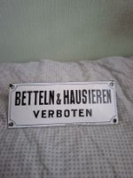 Haustūren Emailschild alt ,gebraucht