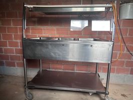 Bain Mari mit Wärmebrücke und Spuckschutz 3 x 1/1 GN