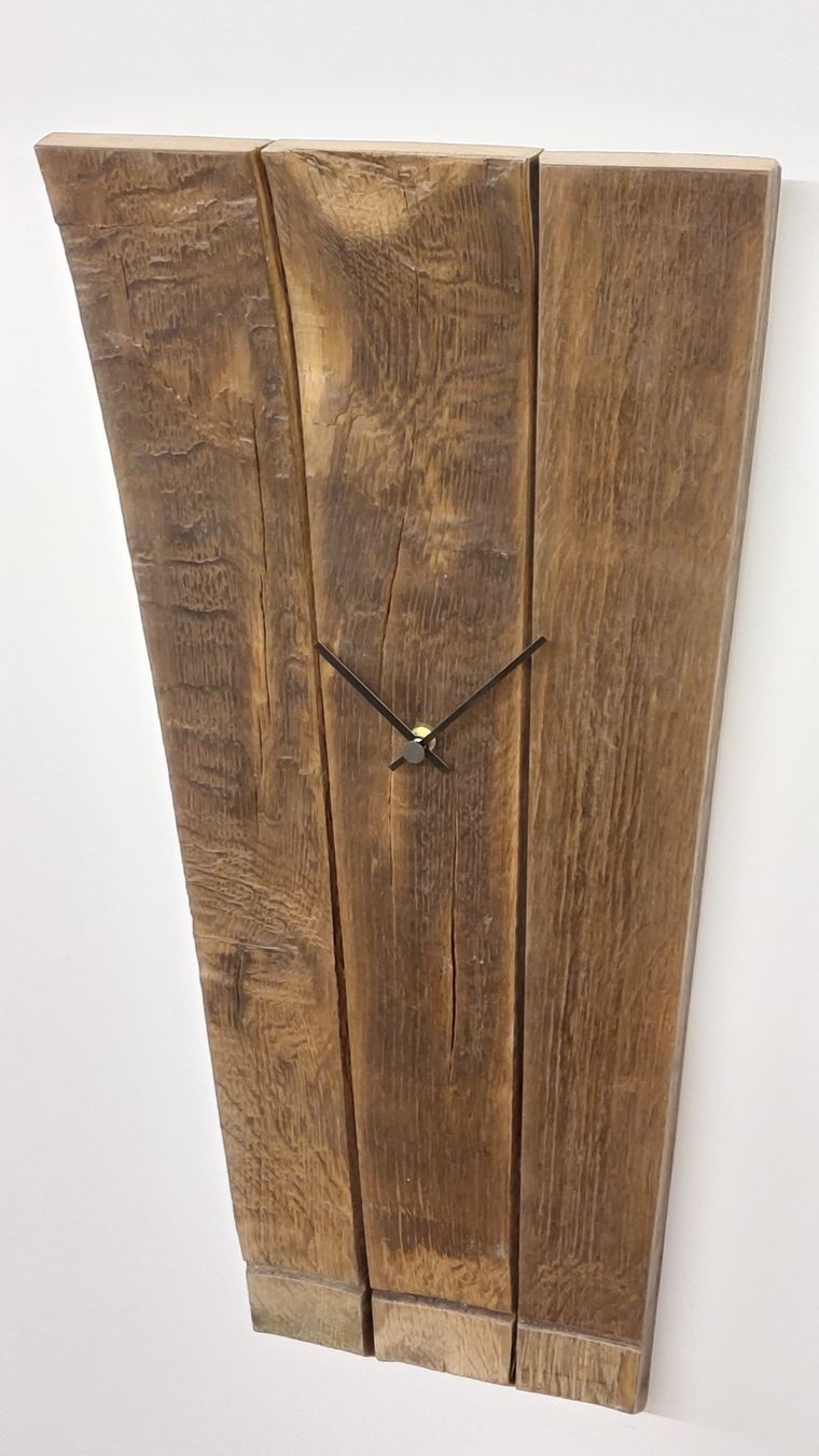 Uhren: Uhr aus Eichenfass-Dauben, Altholz Eiche – Neu und originalverpackt aus Egnach von Oldwoodstyle 8