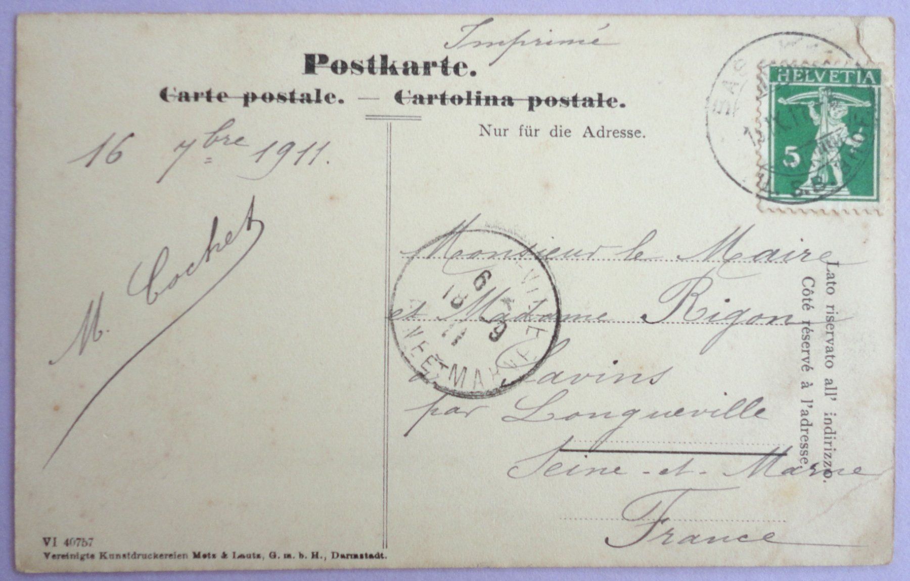 Cartoline postali: Basel - Rathaus – Usato da Fétigny venduto da Billy2miny 1