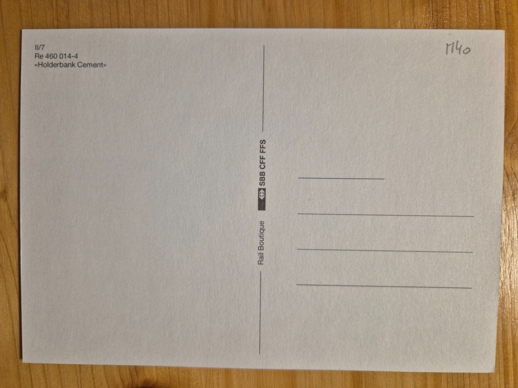 Cartoline postali: SBB-CFF : Werbelok  Re 460 014-4 "Holderbank Cement" – Nuovo (secondo la descrizione) da St-Léonard venduto da thipif 1