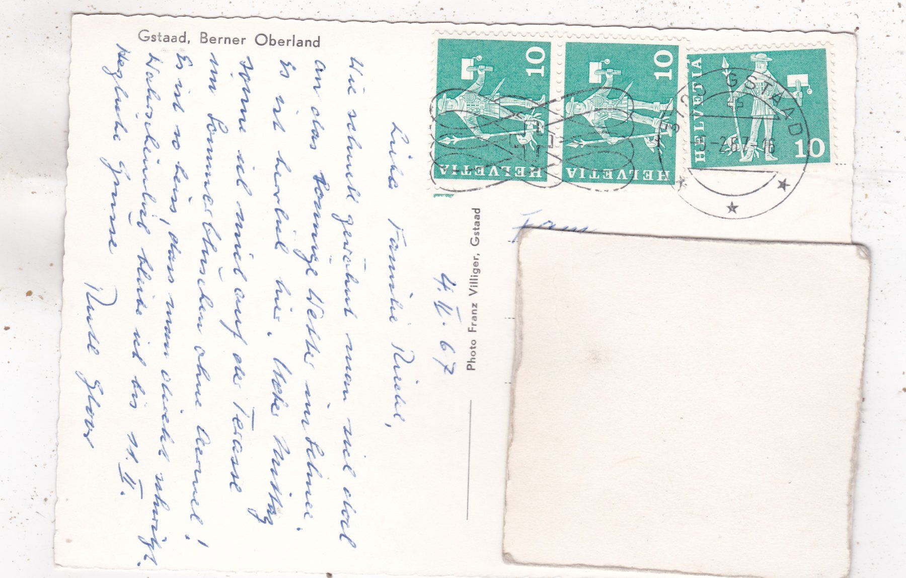 Cartoline postali: Gstaad 1967 – Usato da Herisau venduto da Lisegrat2008 1
