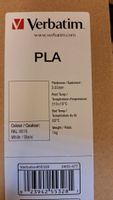 Verbatim PLA Filament Weiss 2.85mm 1kg Neuware