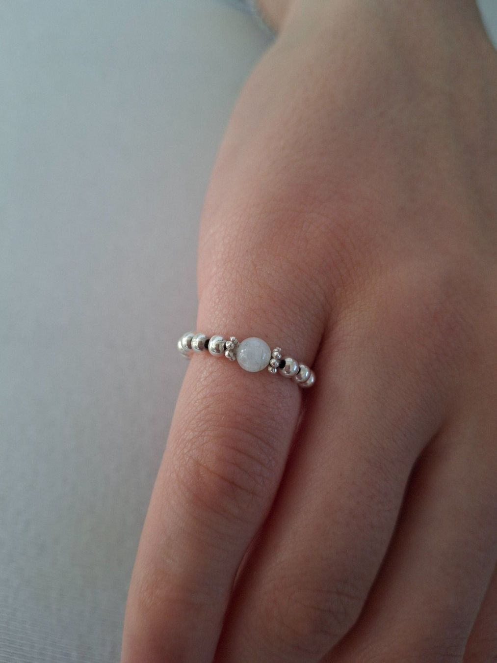 Anelli: Fingerring 925 Silber mit Edelstein Morganit – Nuovo e nell'imballaggio originale da Walterswil SO venduto da Mama_noel 1