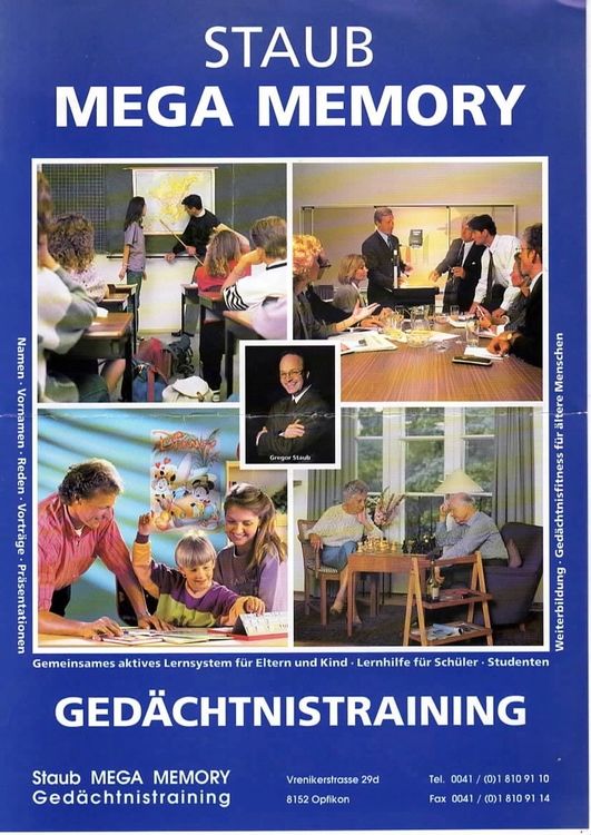 Staub Mega Memory Gedächtnistraining (Gebraucht) in Wittnau für CHF 1 ...