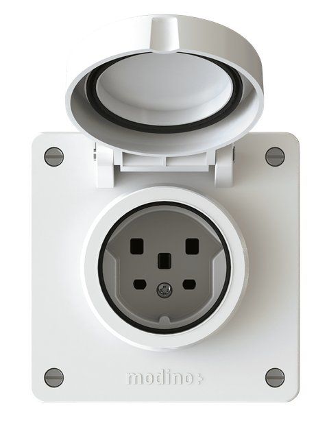 Spine: Steckdose 1xTyp25 AP IP55 MODINO EXO – Nuovo e nell'imballaggio originale da Kägiswil venduto da nick333 1