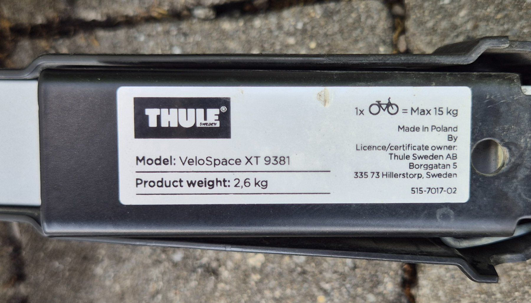 Poutres: Thule VeloSpace XT Bike Adapter – D'occasion à Wohlen AG par kerberos74 1