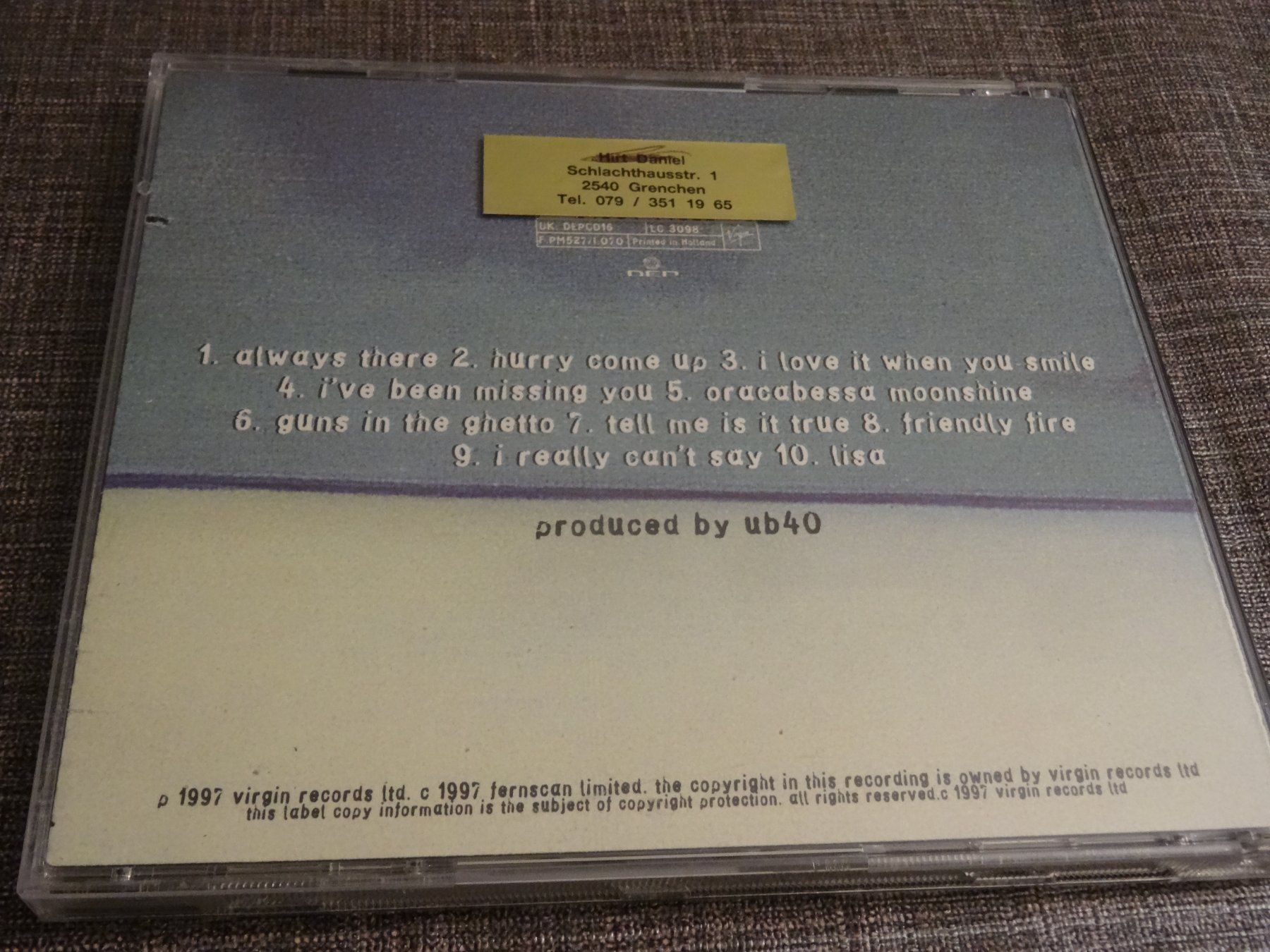 CD: UB40 Guns in the Ghetto CD. – Usato da Olten venduto da Disc-Ausverkauf 1