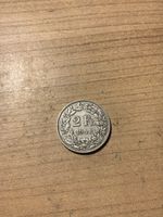Sehr seltene 2 Schweizer Silber Münze Jahrgang 1948