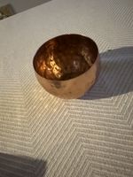 Hammered Copper tealight holder