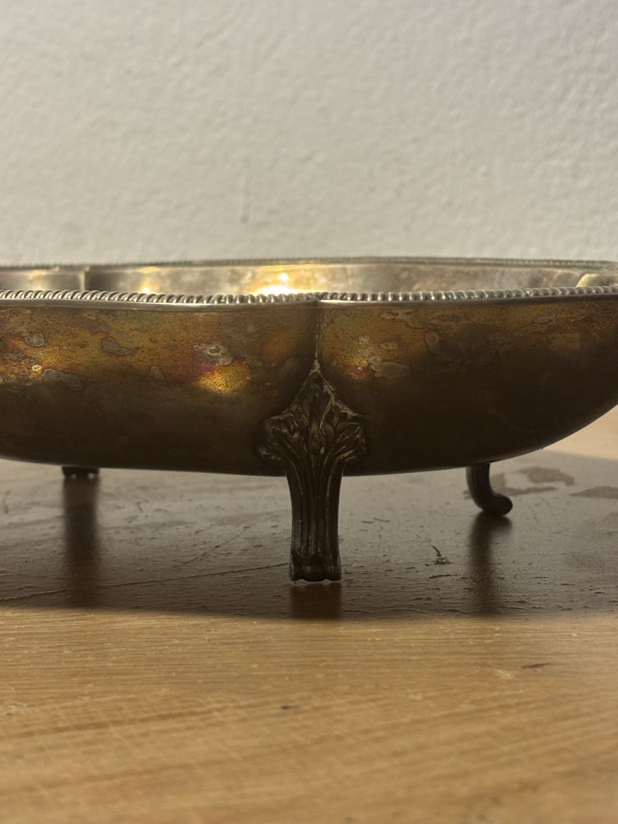 Tutte le decorazioni: Antikes versilbertes Servierset Schale & Tablett – Usato da Orpund venduto da BlackEagel80 6