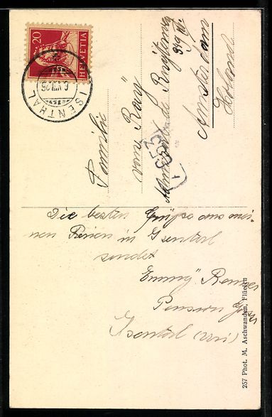 Cartoline postali: Isenthal, Kapelle St. Jakob mit Schlosss – Usato da Berlin venduto da bartko-reher 1