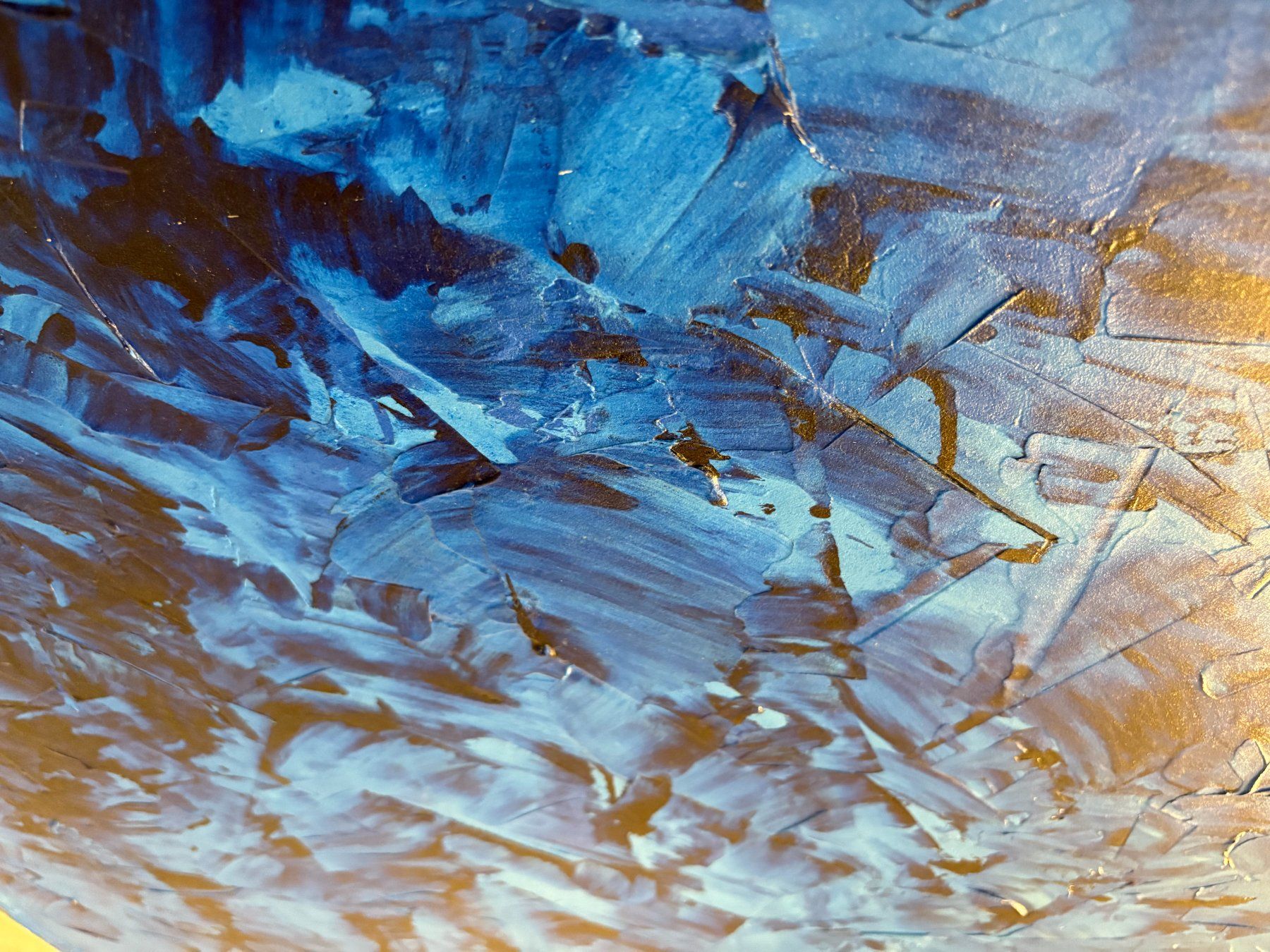 Dipinti: 100cm breitx 80cmhoch Acryl Gemälde blau – Usato da Ottenbach venduto da TimelessEmotions. 7