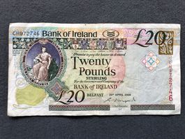 Belfast 2008 - 20 Pounds Sterling - Bank of Ireland