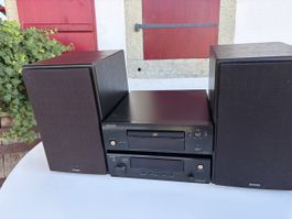 Denon Stereoanlage mit Sennheiser HD 65 TV Kopfhörer