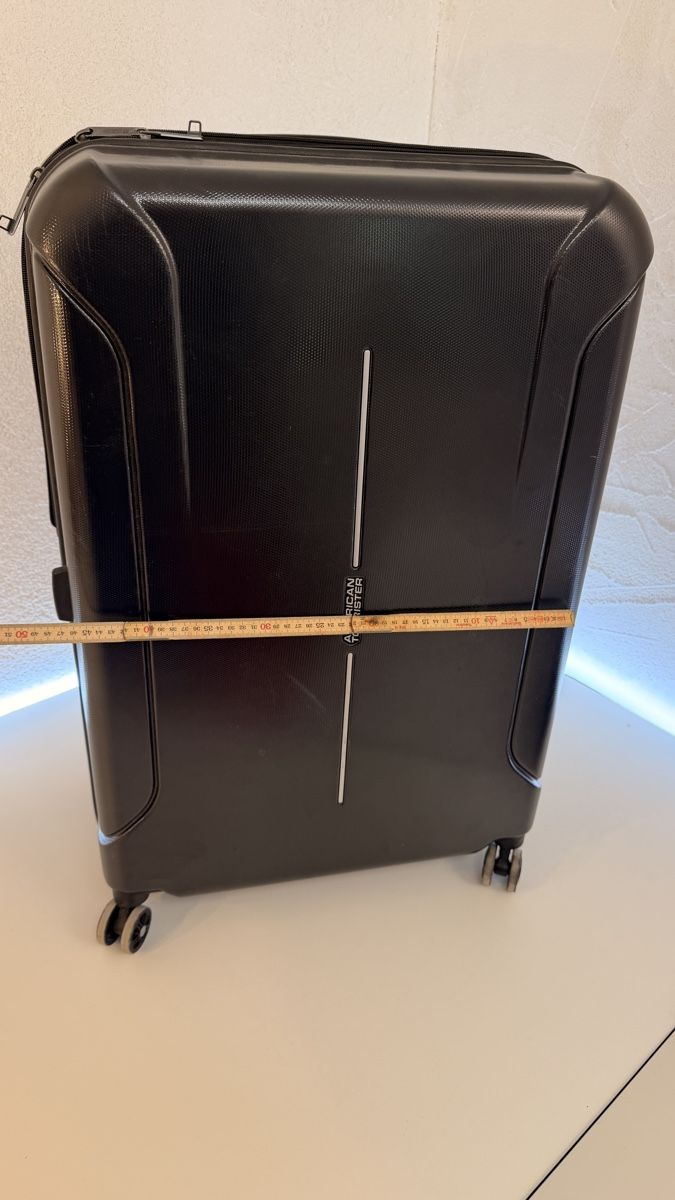 Reisekoffer: Reise Trolley schwarz Rollen Teleskopgriff – Gebraucht aus Rotkreuz von perlengott 1