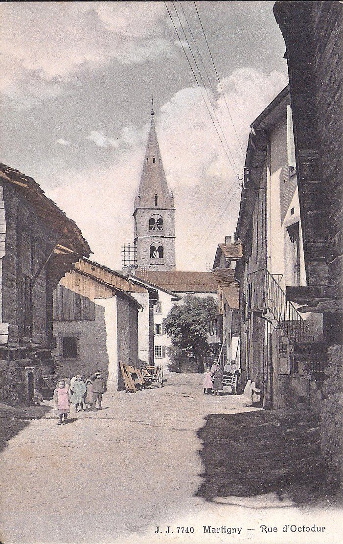 Cartes postales: MARTIGNY, rue d' Octodur – Neuf (Voir description) à Les Verrières par Scampi0