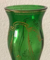 Harrach Jugendstilvase um 1900, Handbemalen