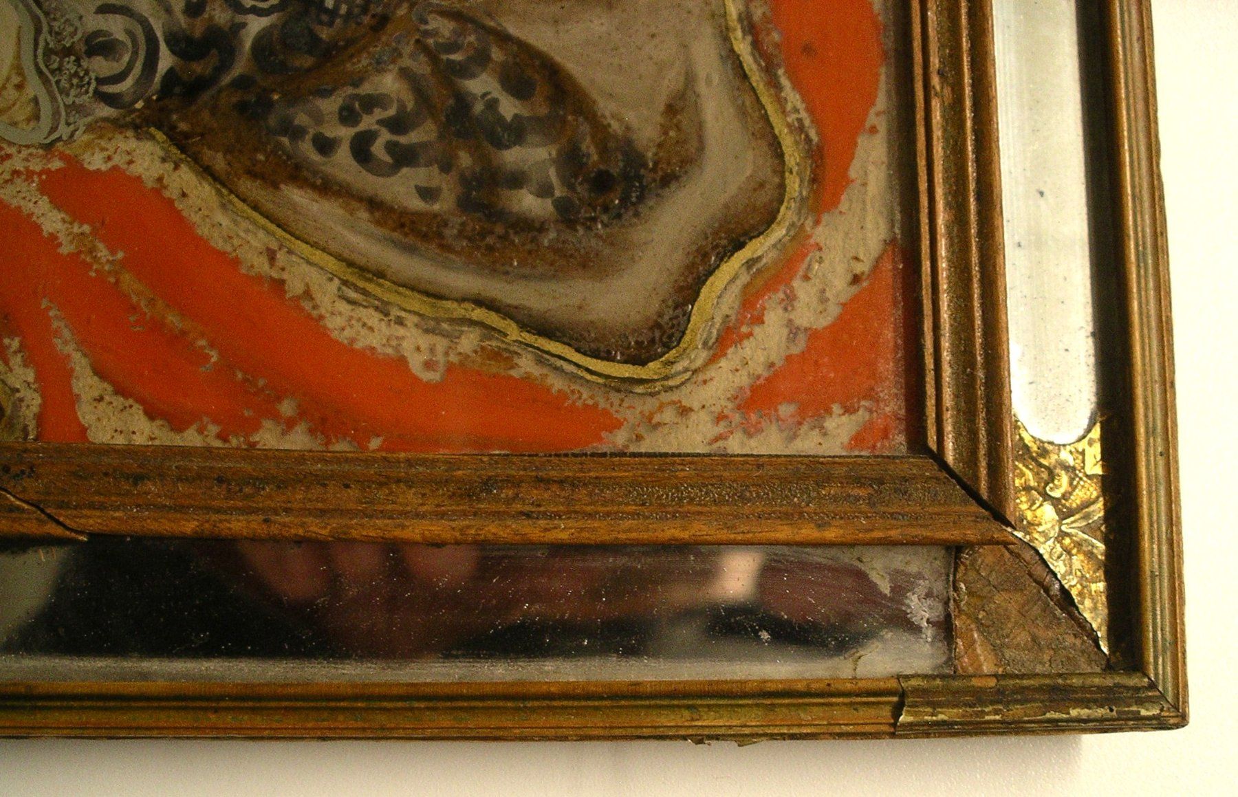 Dipinti: antikes HinterglasBild, wohl um 1860 – Usato da Oberhofen am Thunersee venduto da luuping99 4