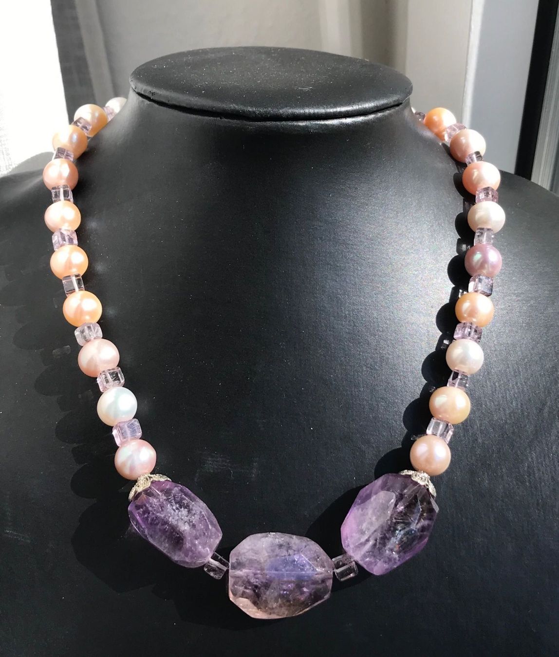 Catenine: Süsswasserperlen, Amethyst Collier NEU – Nuovo (secondo la descrizione) da Basel venduto da Chili007 2