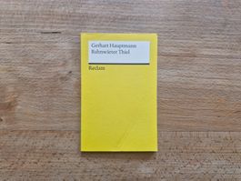 Bahnwärter Thiel - Gerhart Hauptmann - Reclam