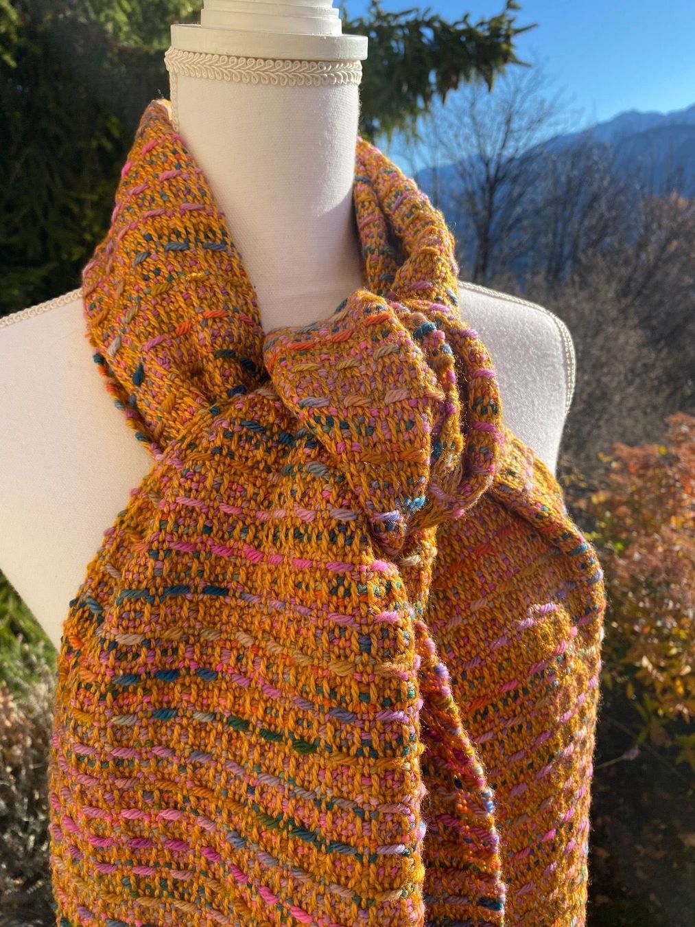 Foulard & Sciarpe: Écharpe handwoven - merino & soie – Nuovo e nell'imballaggio originale da Randogne venduto da BonnieG 3