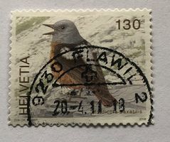 Nr. 1272 STEINRÖTEL Dauermarken Einheimische Vögel GESTEMPEL