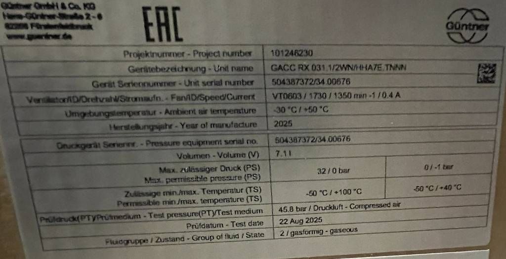 Klimageräte: Luftkühler mit elektrischer Abtauung "Güntner" – Gebraucht aus Bern von fac_d255 1